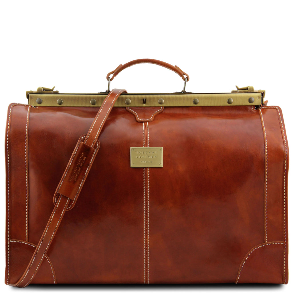 Madrid Gladstone Leather Bag - Small size
